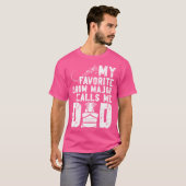 太鼓お気に入りのの父専攻のの私のドラム専攻のパパ Tシャツ (正面フル)