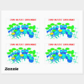 太鼓が多過ぎることはない! 長方形シール (シート)