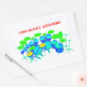 太鼓が多過ぎることはない! 長方形シール (封筒)