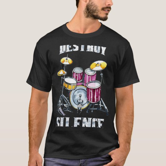 太鼓が静寂を破る Tシャツ (正面)