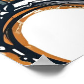 太鼓のエコー – 部族の強さとリズム ポスター (角)