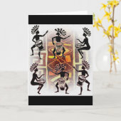 太鼓のリズム カード (黄色い花)