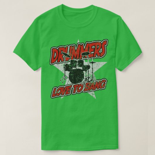 太鼓の音がパーカッション音楽に響くのが大好き Tシャツ (デザイン正面)