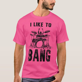太鼓を叩くのが好おもしろいきだ Tシャツ