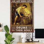 太鼓を生まれ魂に入れただけの少年もいる ポスター (ホームオフィス)