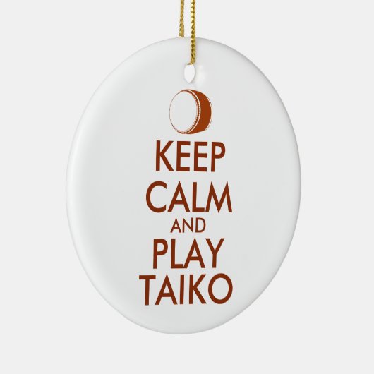 太鼓保ギフト静遊で太鼓カスタムの セラミックオーナメント (右)