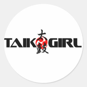 太鼓娘(デザイン1) ラウンドシール