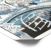 太鼓橋1856年～58年 ポスター (角)