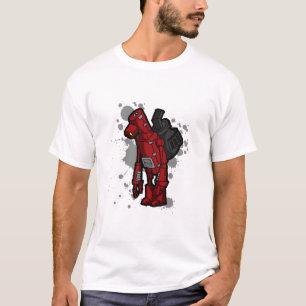 太鼓腹のロボット Tシャツ
