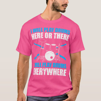 太鼓遊を打ち鳴ら遊せる Tシャツ