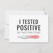 夫おもしろいの妊娠告知カード 案内状 (正面)