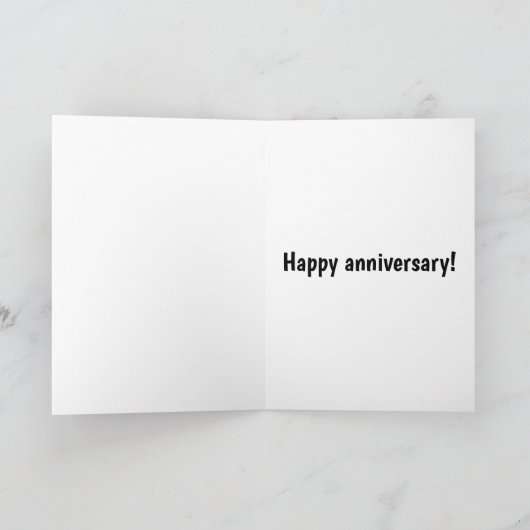 夫おもしろいの記念日カード カード (内部)