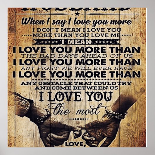 夫おもしろいへの引用文 |あなたの男のためのギフト ポスター (正面)