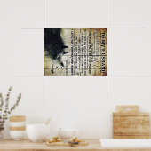 夫おもしろいへの引用文 |夫にプレゼント | ポスター (キッチン)