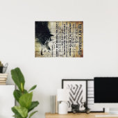 夫おもしろいへの引用文 |夫にプレゼント | ポスター (ホームオフィス)