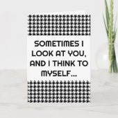 夫おもしろいまたは彼氏のグリーティングカードのジョーク カード (正面)