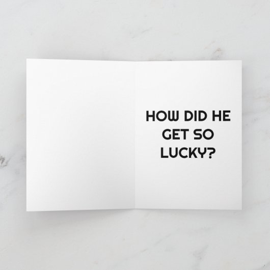 夫おもしろいまたは彼氏のグリーティングカードのジョーク カード (内部)