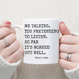 夫おもしろいコーヒー10周年 マグカップ