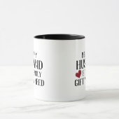 夫おもしろいバレンタイン マグカップ (中央)