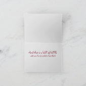 夫おもしろいパイ灰色のハートバレンタモダンイン シーズンカード (内部)