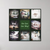 夫おもしろいパーソナライズされたの贈り物|過去記事 キャンバスプリント (正面)