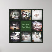 夫おもしろいパーソナライズされたの贈り物|過去記事 キャンバスプリント (正面)