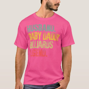 夫おもしろいベビーダディビリヤード伝説 Tシャツ