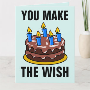 夫おもしろい吹の誕生日カード カード