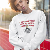 夫おもしろい引用文祈 – 私のために スウェットシャツ