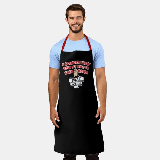 夫おもしろい引用文祈 – 私のエプロン エプロン (着用した状態)