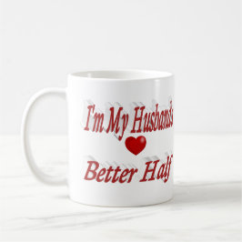 夫おもしろい引用文赤文字 コーヒーマグカップ