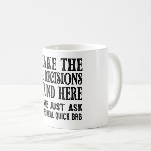 夫おもしろい引用文 – 妻のギフト頼をお願い コーヒーマグカップ (正面右)