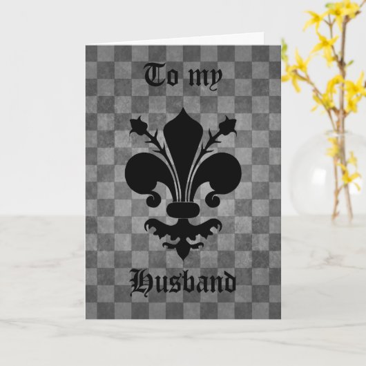 夫おもしろい生誕生日 カード (黄色い花)