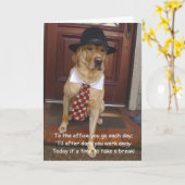 夫おもしろい用誕生日カード カード (黄色い花)