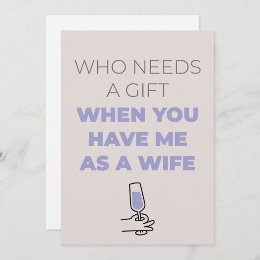 夫おもしろい誕生日カード シーズンカード (正面/裏面)