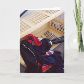 夫おもしろい誕生日 カード (正面)