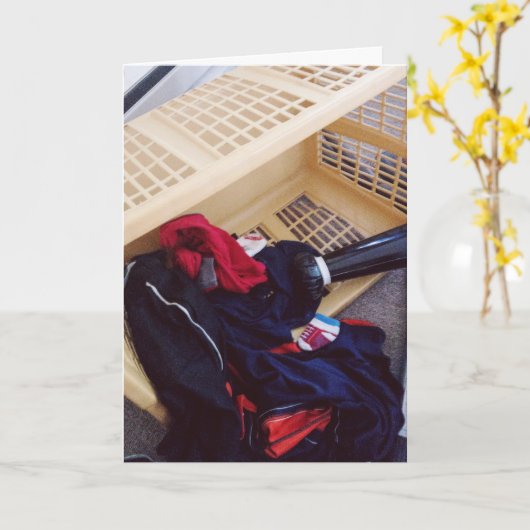 夫おもしろい誕生日 カード (黄色い花)