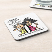 夫および妻の態度のユーモア コースター (左側)