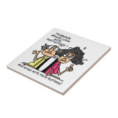 夫および妻の態度のユーモア タイル (側面)