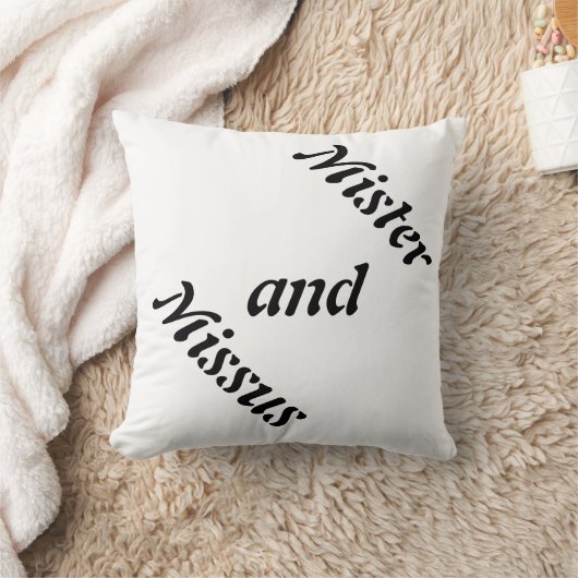 夫および妻 クッション (ブランケット)