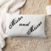 夫および妻 ランバークッション (ブランケット)