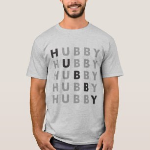 夫およびWifeyのカップル(夫) -単語を繰り返すこと Tシャツ