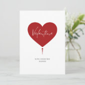 夫からのバレンタインデーの写真ラブカード シーズンカード (スタンド正面)