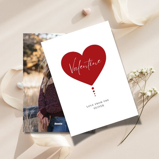 夫からのバレンタインデーの写真ラブカード シーズンカード