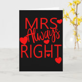 夫から妻へのバレンタインの贈り物　いつだって正しいのは妻 カード (黄色い花)