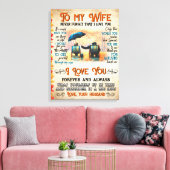 夫から妻へのラブレター キャンバスプリント (インサイチュ (リビング))