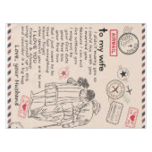 夫から妻への手紙 テーブルクロス (正面(横))