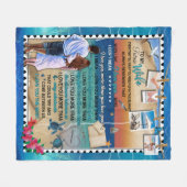 夫かパーソナライズされたら未来の妻へ フリースブランケット (正面(横))