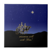 夫が今も彼にクリスマスを求める タイル (正面)