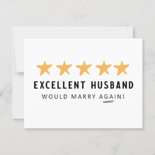 夫が再び妻のカードから結婚 ポストカード